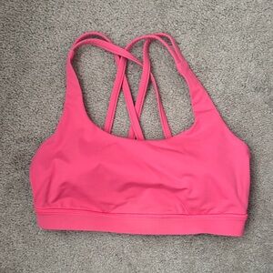 Lululemon Energy Bra Hot Pink size 6